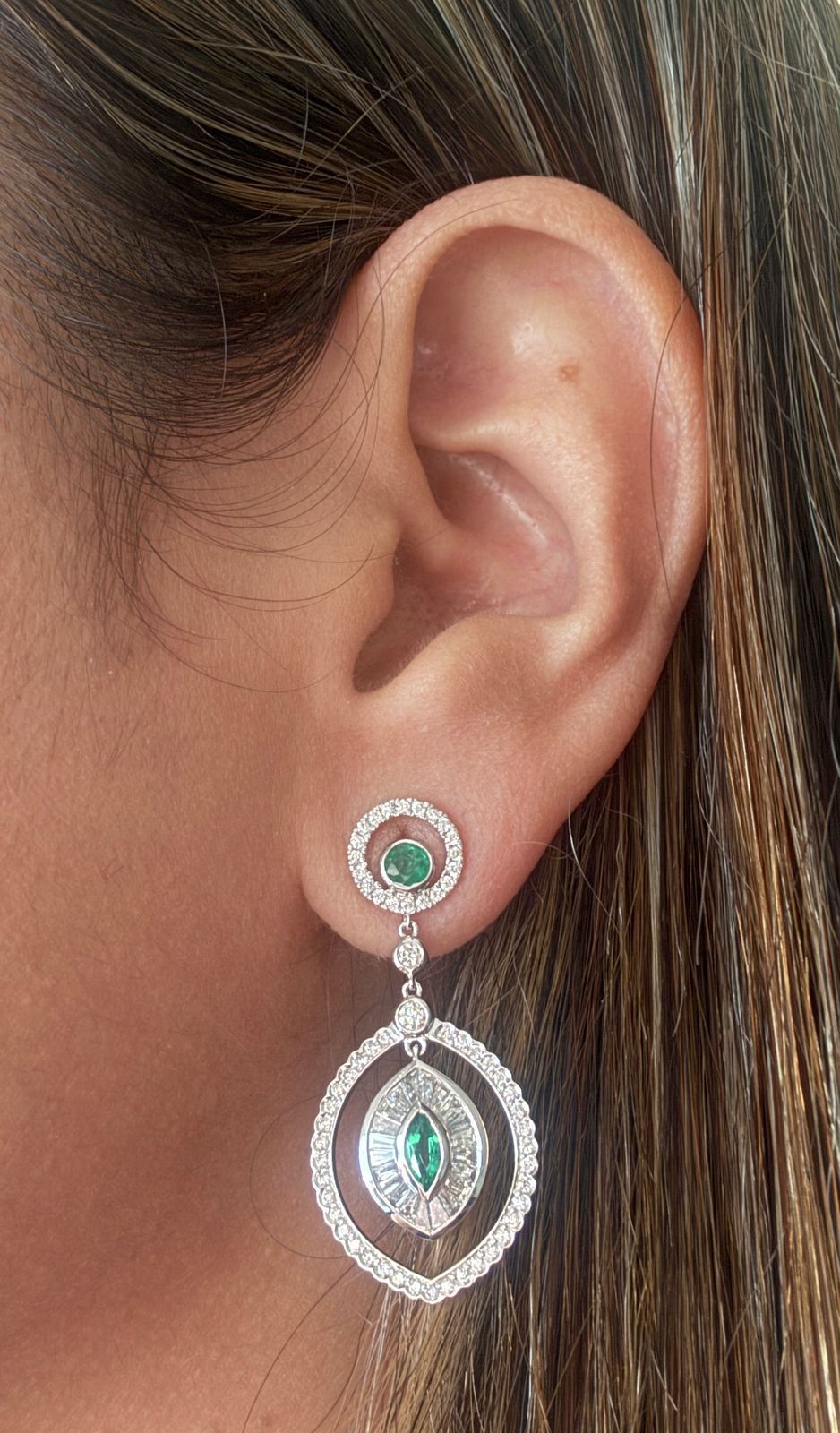 1.52 ct The Golden Sunburst Natural Diamond Earrings in Rich Yellow Gold